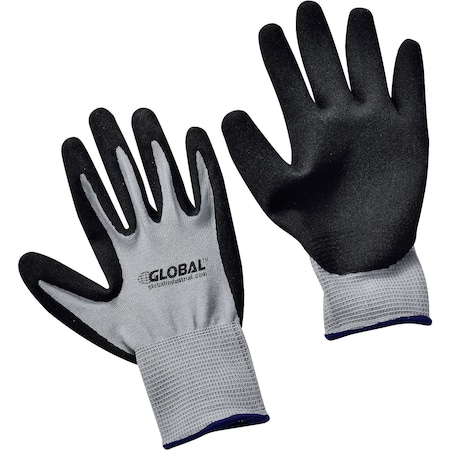 Global Industrial Coated Gloves, Nylon, Nitrile, Multi-Colored, XL 708345XL